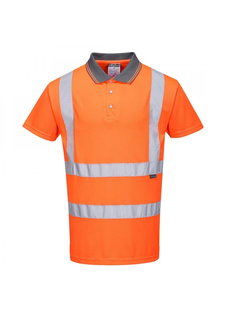 Portwest Hi-Vis Short Sleeved Polo RIS RT22