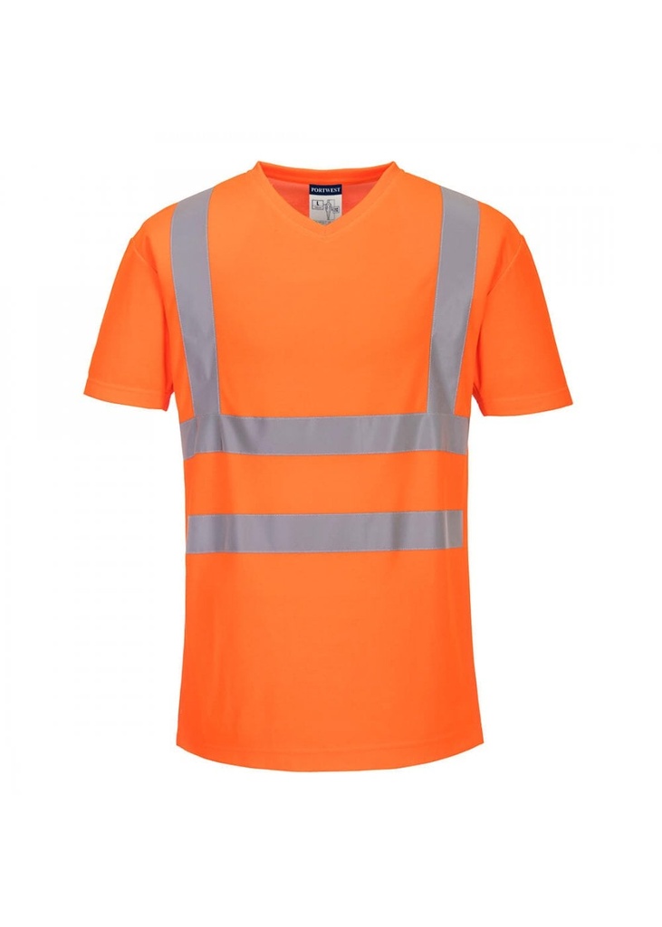 Portwest V-Neck T-Shirt Mesh Inserts S179
