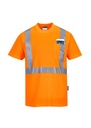 Portwest Hi-Vis Pocket T-Shirt S190