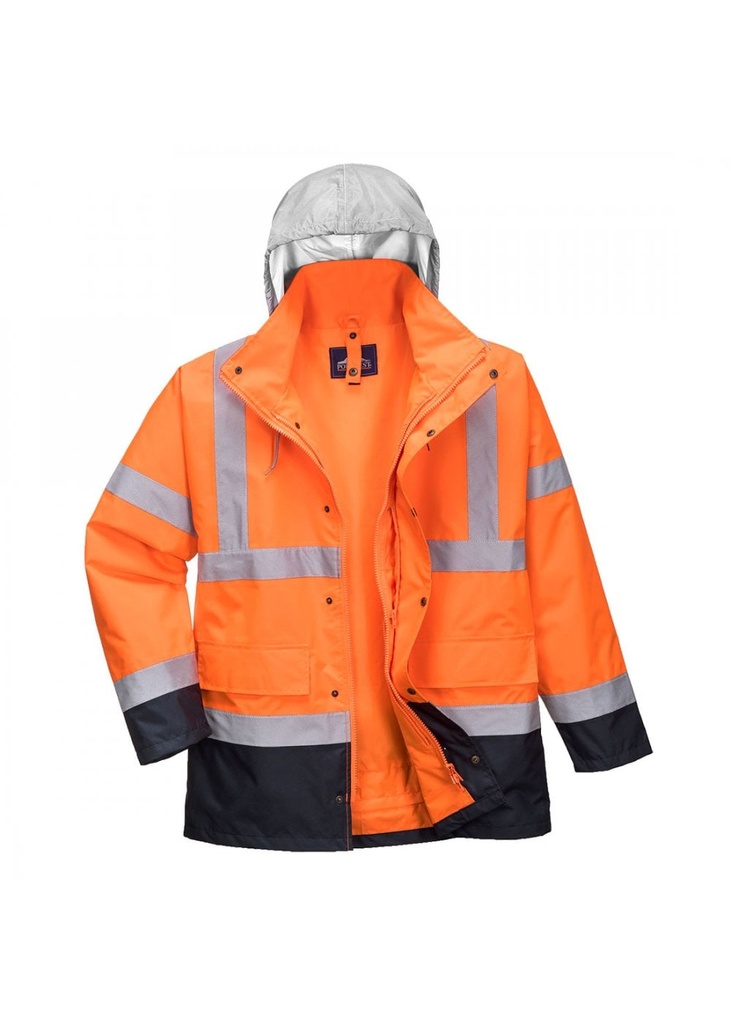 Portwest Hi-Vis 4-in-1 Contrast Traffic Jacket S471