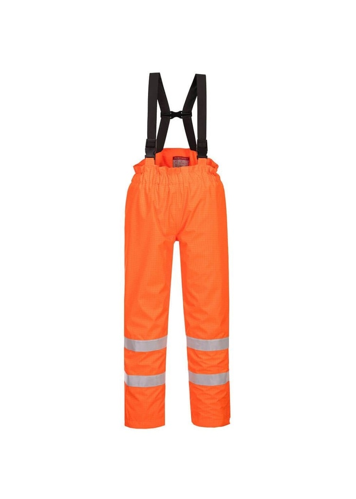 Portwest Bizflame Rain Lined- Hi-Vis Antistatic FR Trouser S781