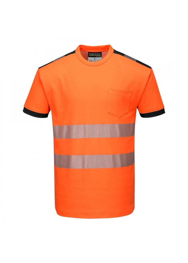 Portwest PW3 Hi-Vis Short Sleeve T-Shirt T181