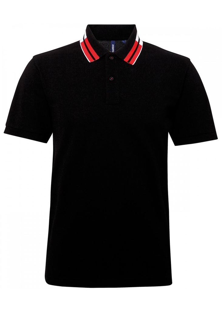 Asquith & Fox Two Colour Tipped Polo AQ019