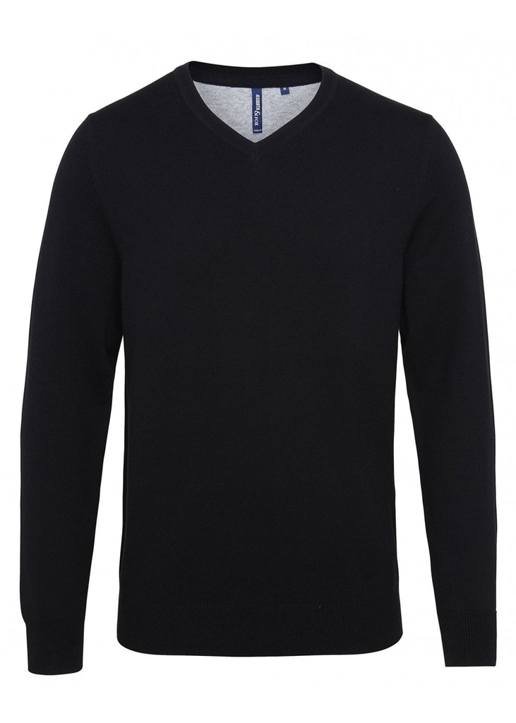 Asquith & Fox Men's Cotton Blend V-Neck Sweater AQ042