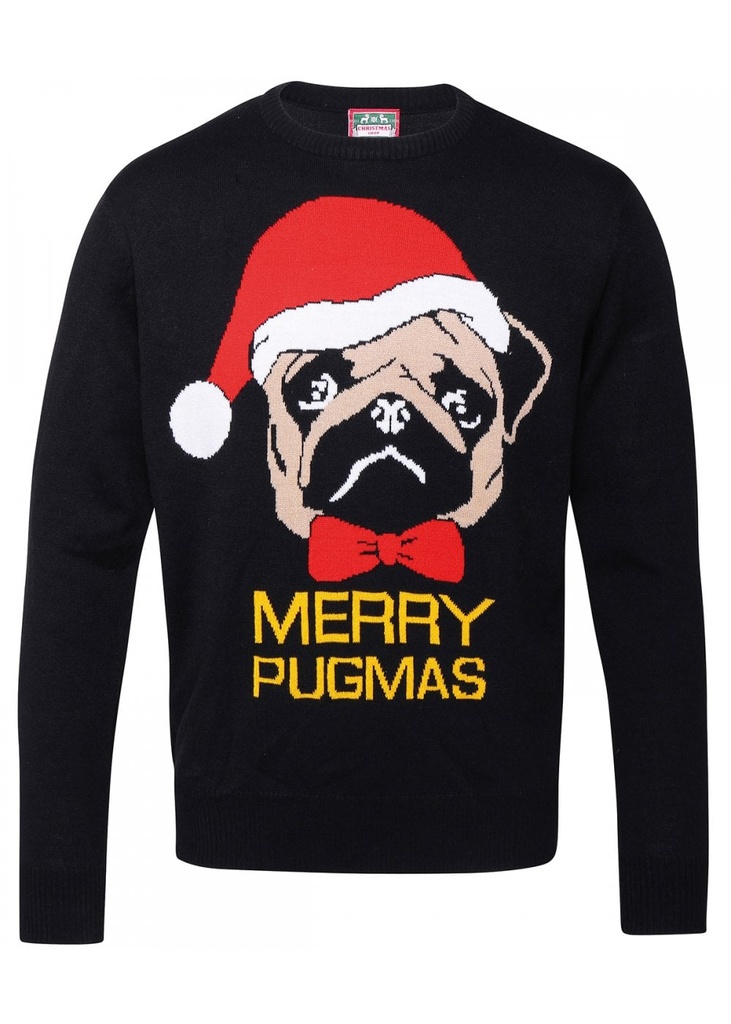 Christmas Shop Adults Merry Pugmas Jumper CS037