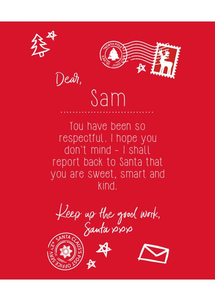Christmas Shop Personalisable Kids Letter To Santa Tee CS145