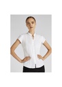 Kustom Kit Ladies Continental Collar Cap Sleeve Blouse KK727