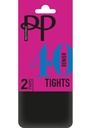 Pretty Polly 40D Opaque Tgts 2PP