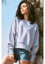 NLA Womens Heavyweight Cropped Length Sweatshirt 340gsm N9087