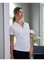 Tee Jays Womens Luxury Stretch V-Neck Polo TJ1409