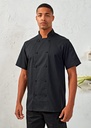Premier Coolchecker Short Sleeve Chefs Jacket PR902