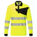 Portwest Hi-Vis Long Sleeved Poloshirt PW220
