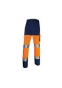 Delta Plus Panostyle High Visibility Working Trousers In Cotton / Polyester PHPAN