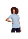 Disley Elsa Checked Oxford Short Sleeve Uniform Blouse DS_EL50SS
