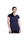 Disley Mona Round Neck Short Sleeve Work Blouse DS_MO5SS