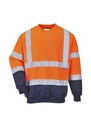 Portwest Two Tone Hi-Vis Sweatshirt B306
