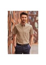 Russell Collection Mens Short Sleeve Classic Twill Shirt R917M