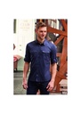 Russell Collection Mens Roll Long Sleeve Fitted Twill Shirt R918M