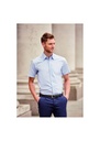 Russell Collection Mens Short Sleeve Tailored Oxford Shirt R923M