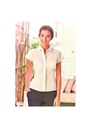 Russell Collection Ladies Cap Sleeve Fitted Polycotton Poplin Shirt R925F