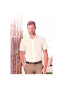 Russell Collection Mens Short Sleeve Tailored Polycotton Poplin Shirt R925M