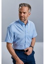 Russell Collection Mens Short Sleeve Classic Oxford Shirt R933M