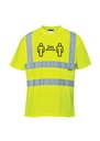 Portwest Social Distance Hi-Vis T Shirt CV78