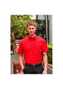 Russell Collection Mens Short Sleeve Classic Polycotton Poplin Shirt R935M