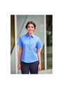 Russell Collection Ladies Short Sleeve Classic Pure Cotton Poplin Shirt R937F
