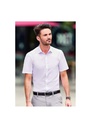 Russell Collection Mens Short Sleeve Fitted Ultimate Stretch Shirt R961M