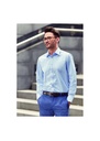 Russell Collection Mens Long Sleeve Tailored Herringbone Shirt R962M