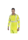 Portwest Flame Resistant Anti-Static Hi-Vis Long Sleeve Polo Shirt FR77