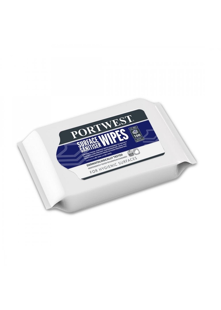 Portwest Surface Wipes Wrap (100 Wipes) IW51
