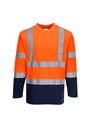 Portwest Two-Tone Long Sleeved Cotton Comfort T-Shirt S280