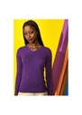 Asquith & Fox Women's Cotton Blend V-Neck Sweater AQ043