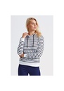 Asqutih & Fox Womens Mariniere Coastal Hoodie AQ076