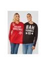 Christmas Shop Adults Double Merry Christmas/Bah Humbug Christmas Jumper CJ006