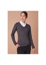 Henbury Women's 12 Gauge V-Neck Jumper HB721