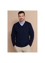 Henbury Lambswool V Neck Jumper HB730