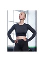 AWDis Womens Long Sleeve Crop T JC039