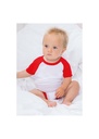 Larkwood Essential Short Sleeve Baby Baseball Bodysuit LW502