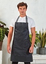 Premier District Waxed-Look Denim Bib Apron PR134