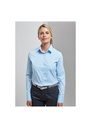 Premier Womens Stretch Fit Cotton Poplin Long Sleeve Blouse PR344