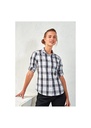 Premier Womens Ginmill Check Cotton Long Sleeve Shirt PR354