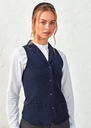 Premier Womens Herringbone Waistcoat PR626