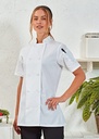 Premier Womens Short Sleeve Chefs Jacket PR670