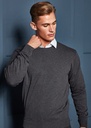 Premier Crew Neck Cotton-rich Knitted Sweater PR692