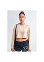 TriDri Womens Cropped Hooded Long Sleeve T-Shirt TR088