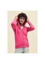 Fruit Of The Loom Womens Lightweight Hooded Sweatshirt Jacket 62150