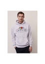 Fruit Of The Loom Vintage Hooded Sweatshirt Large Logo Print 12208A